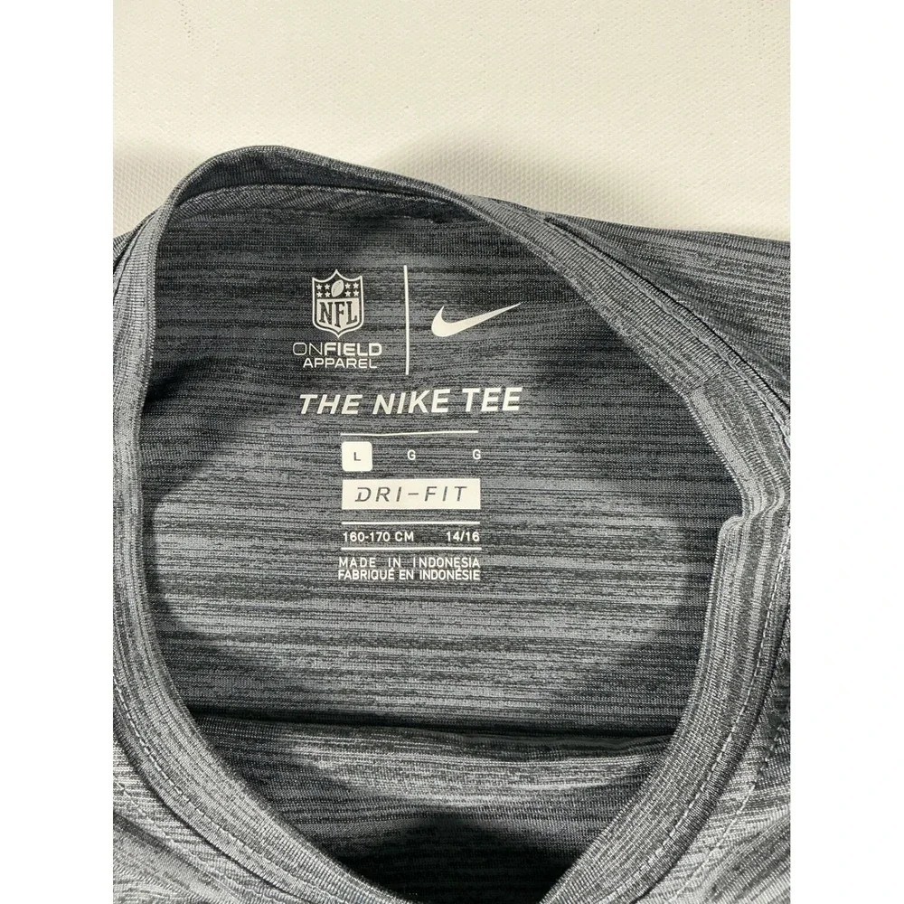 Nike Carolina Panthers Dri-FIT Youth Gray NFL On-Field Size L